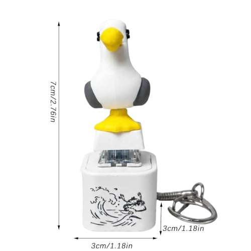 Idée cadeau originale : porte-clés Seagull Mine sonore rechargeable LED - 7
