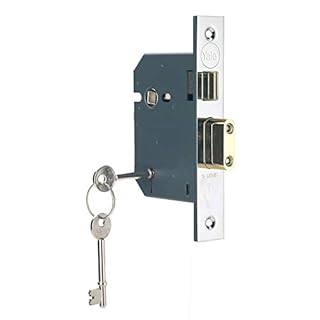 Yale 5 Lever Mortice Sashlock, High Security, Chrome Finish, 2.5 Inch/64 mm