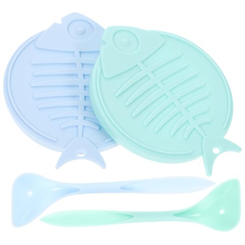 BESPORTBLE Cat Food Containers Can Cover Can Lids and Spoon Wear-Resistant Pet Food Covers for Cats Dogs