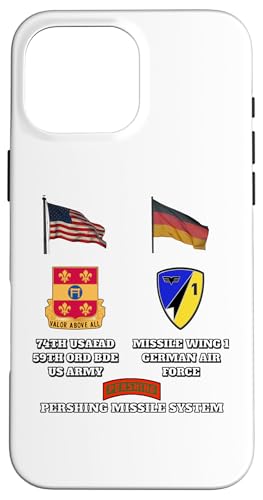 74th USAFAD w 512th USAAG DUI�ƃ~�T�C���E�B���O 1 ���C�g�v�����g �X�}�z�P�[�X iPhone 16 Pro Max �p