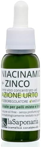 La Saponaria | Niacinamide + Zinco | Siero viso per acne con azio...
