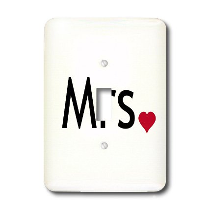 Décoration de chambre avec interrupteur Mrs coeur rouge - 4