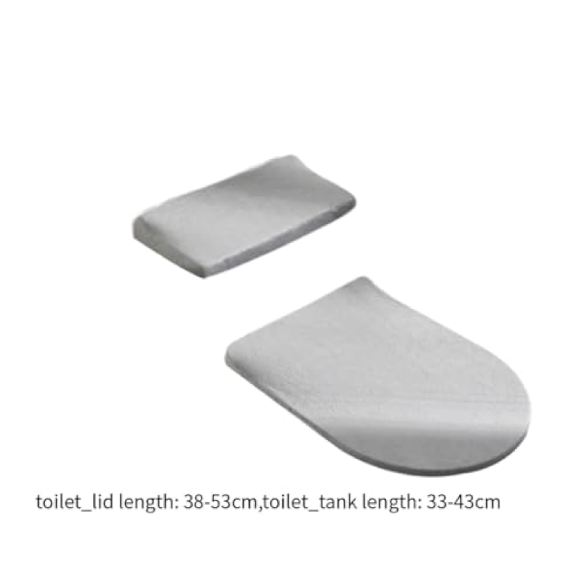Comfortable Toilet Lid Seat Cover Set, Non-Slip Protector