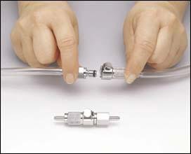 Metal Quick Disconnect Couplings, fits Tubing I.D. 1/8 in. (3 mm) Male