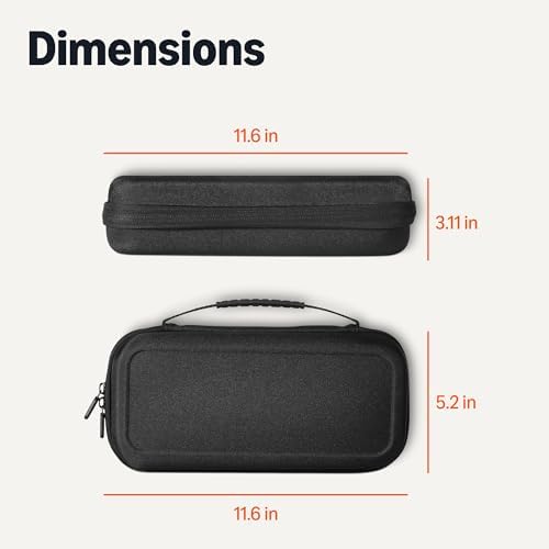 Amazon Basics Universal Nintendo Switch Case with 12 Game Card Slots, Fits Switch OLED and Switch 2, Black, 1-Pack — 사진 5
