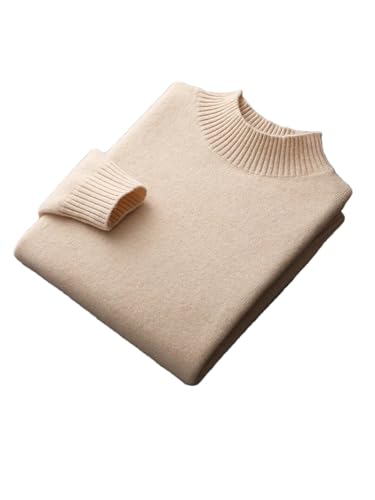 Men Half Turtleneck Long Sleeve Pullover Thick Soft Warm Wool Knitwear Tops