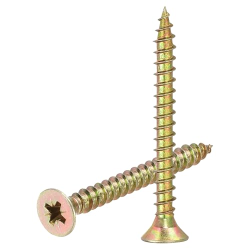 Vis à tôle M5 x 50 mm en acier au carbone cruciforme lot de 100