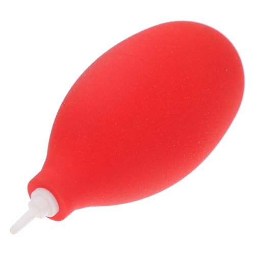 VALICLUD Blower Pump for Camera Lens and Electronics, Mini Compressed Air Squeeze Ball, Red Handheld Duster for Photography Equipment Cleaning