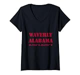 Photo Gallery donna souvenir delle coordinate di waverly alabama maglietta con collo a v Photo Gallery donna souvenir delle coordinate di waverly alabama maglietta con collo a v