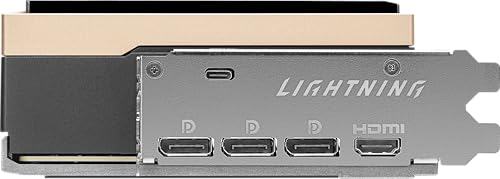 Gaming RTX 5090 32G Lightning Z - Scheda grafica (32 GB GDDR7, 512 bit, prestazioni estreme: 2775 MHz, DisplayPort x3 2.1a, HDMI 2.1b, architettura NVIDIA Blackwell) - Scheda video - Immagine 4