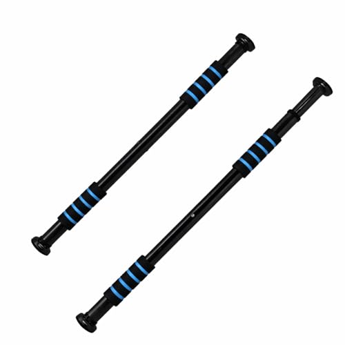 Image of Pull Up Bar for Home Workout | Ultra-Secure 200 KG Capacity | 360 Dual Lock Doorway Chin Up Bar | Adjustable 62 -100 CM | Superior Grip Handles | Height Increase Bar for Men, Women & Kids (Blue)