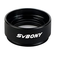 Svbony 1.25 Barlowlinse 0.5X, Fokalreduzierer Barlow Lens, Gewinde M28x0.6 für 1.25zoll 31.7mmTeleskop Okulare