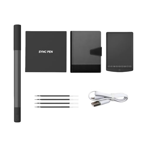 Carnet numérique en cuir rechargeable haut de gamme avec stylo intelligent intégré