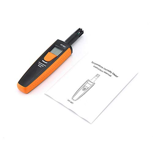 Preisvergleich Produktbild gfjfghfjfh Digitales Temperatur- und Feuchtigkeitsmessgerät Datenlogger-Tester Thermometer Hygrometer Taupunkt Nasslampe Hermometer FHT-801