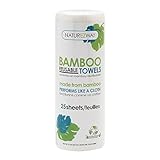 NatureZway Bamboo Perforated Towels Rayon Made from Bamboo, 25 Sheets