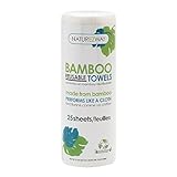 NatureZway Bamboo Perforated Towels Rayon Made from Bamboo, 25 Sheets