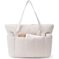 Narwey Bolso Tote Mujer Acolchado Grande, Puffer Tote Bag de