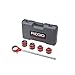 RIDGID, 36505, Exposed Ratchet Threader Set, 1/8 to 2 in,Silver/Red,Small