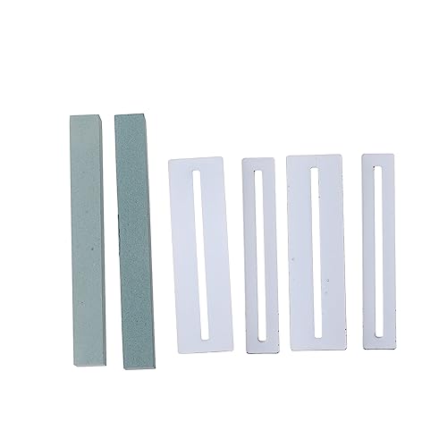 QUMIIRITY 6pcs Guitar Maintenance Tools Set Fret File Guitar Finger Guards Fretboard Polishing Stone Kit Removal Mat