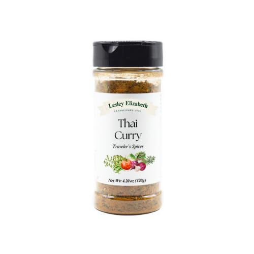 Image of Lesley Elizabeth Thai Curry Seasoning Blend - Bold Thai Spices & Aromatics All-Purpose Spice Mix for Curries, Stir-Fries & Marinades