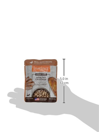 Instinct 769949710332 Healthy Cravings Grain Free Real Duck Recipe Natural Wet Cat Food Topper thumb #2