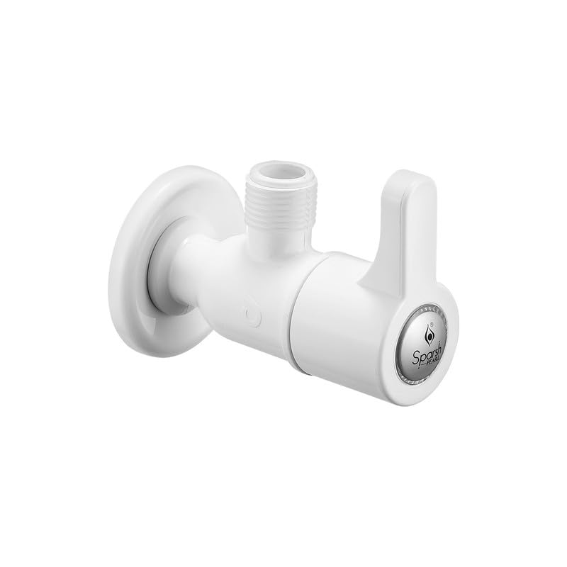 Sparsh Pearl Angle Cock with Flange for Bathroom/Kitchen/Outdoor PTMT Tap (Casper Series)-image-16