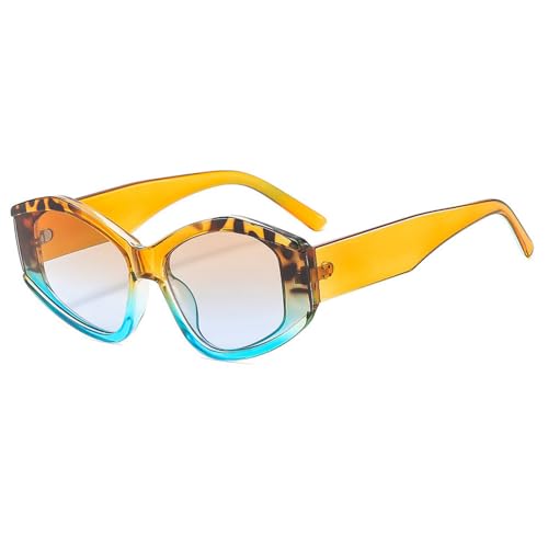 Lunettes de soleil pour femmes au style punk multicolore idéales en festival