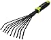 Produktbild Black Tools® Garden Fächerbesen | Ideal zum Aufrechen von Laub | Rutschfester Griff | Korrosionsgeschützt | Länge 40 cm | Garten, Kübel, Balkonkästen, Beete