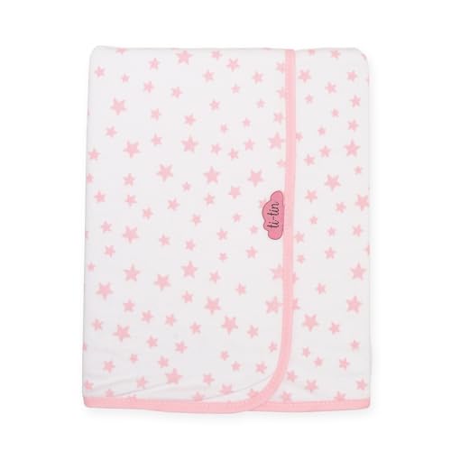 Ti TIN arrullo para bebé 80 x 80 cm, doble capa de algodón 100%, transpirable, extra suave, fácil lavado y apto para secadora, diseño ligero y estampados divertidos