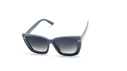 Óculos De Sol Feminino Gatinho Grande Com Proteção Uv 400 Lb-05 Cor: Cinza