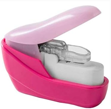 BZLSFHZ Receipt Printer 1PC Random Color Stapleless Stapler Book Paper Stapling Stapler Mini Portable No Staples School Office Supplies aldult (Color : A)