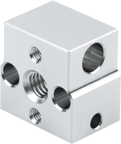 Miniatura 2 de Polisi3d 2 Bloques De Aluminio Hotend Heaterblock Compatible Con Creality Ender 3 V3 Se, Ender 5 S1, Ender 7 Impresora 3d Hotend Accesorios De Repuesto