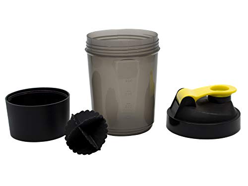 Shakeira Coqueteleira 2 Compartimentos E Bola - Preto Fumê Soft Gift Preto/fume