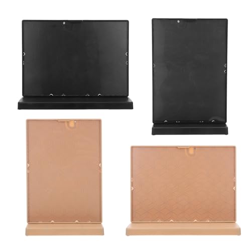 Porte-menus plastique transparent double face présentoir de table restaurant 4 pièces