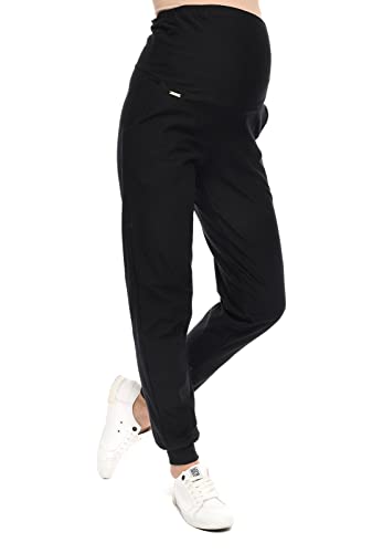 MijaCulture Amanda M010 - Pantalones de maternidad, Negro , XXL