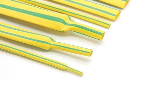 5 FT 1/2" 13mm Polyolefin Yellow Green Heat Shrink Tubing 2:1 Ratio