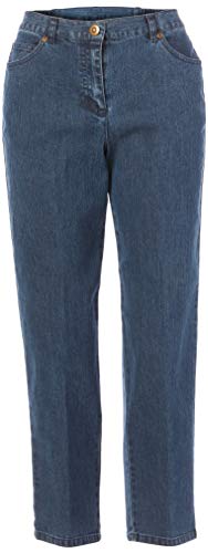 Ruby Rd. Womens Womens Petite Mid-Rise Fly-Front Classic Denim Ankle PantPants