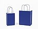 12CT Medium Royal Blue Biodegradable, Food Safe Ink & Paper, Premium Quality Paper (Sturdy & Thicker), Kraft Bag with Colored Sturdy Handle (Royal Blue, Medium 12Count)