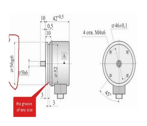 Codeur rotatif photoélectrique BE-178 A5 à haute résolution 2500 impulsions V CC - 5