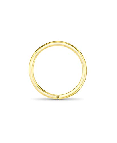 14k Yellow Gold Nose Hoops Seamless Nose Rings 5/16