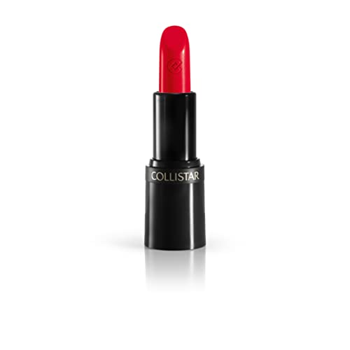 Collistar Rossetto Puro, n.109 Papavero Ipnotico, Colore puro e aderente per labbra idratate e rigenerate, Texture cremosa e confortevole, Finish satinato, 3.5ml