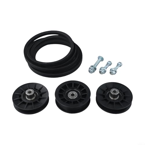 FACULX Confezione da 2 pezzi 532194326 folle + 532194327 kit puleggia e cinghia trapezoidale per LGT 2654, 1542 XPT, ricambi per tosaerba da equitazione, compatibili con YTH2348, LGT2554