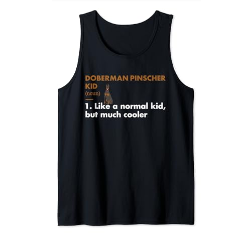 Definición de perro Doberman Pinscher Kid Camiseta sin Mangas