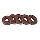 HEROFFIX Universelle Öldichtung TC Doppellippe mit Stahlfeder Dichtungsring Rotationswellendichtung 17x35x10mm Hochdruck FKM Gummi Braun 5 Stück