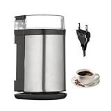 Elektrische Kaffeemühle für Kaffeebohnen - Mühle zum Mahlen mit Presse, elektrische Mühle zum Mahlen von Kaffeebohnen - Geeignet für Haus Hotel Café Wohnung Bauernhof Studio und Schlafsaal