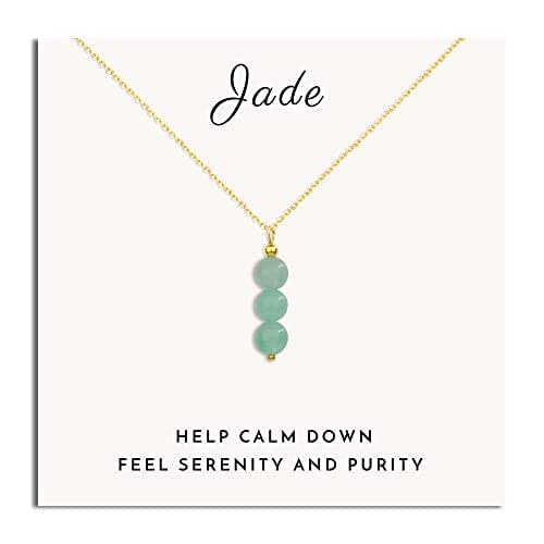 SmileBelle Jade necklace for women healing crystal necklace jade bead