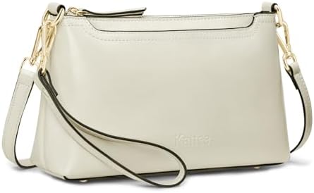 Kattee Genuine Leather Crossbody Bag for Women, Small Purse Handbag