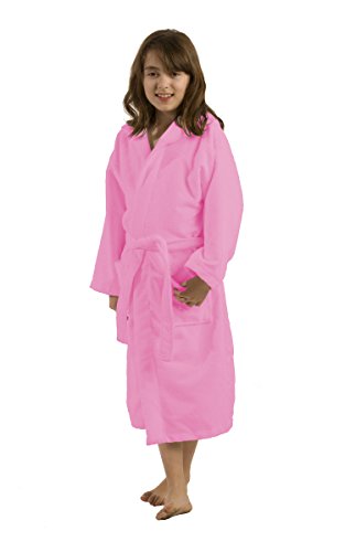 BY LORA Unisex Hooded Robe for Boys, Girls, and Teenagers, Microfiber Kids Bathrobe