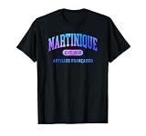 Colorful Martinique Retro Arch Text Souvenir...