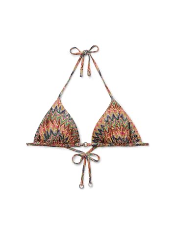 Woman's Triangle Swimsuit Top Bright Optical